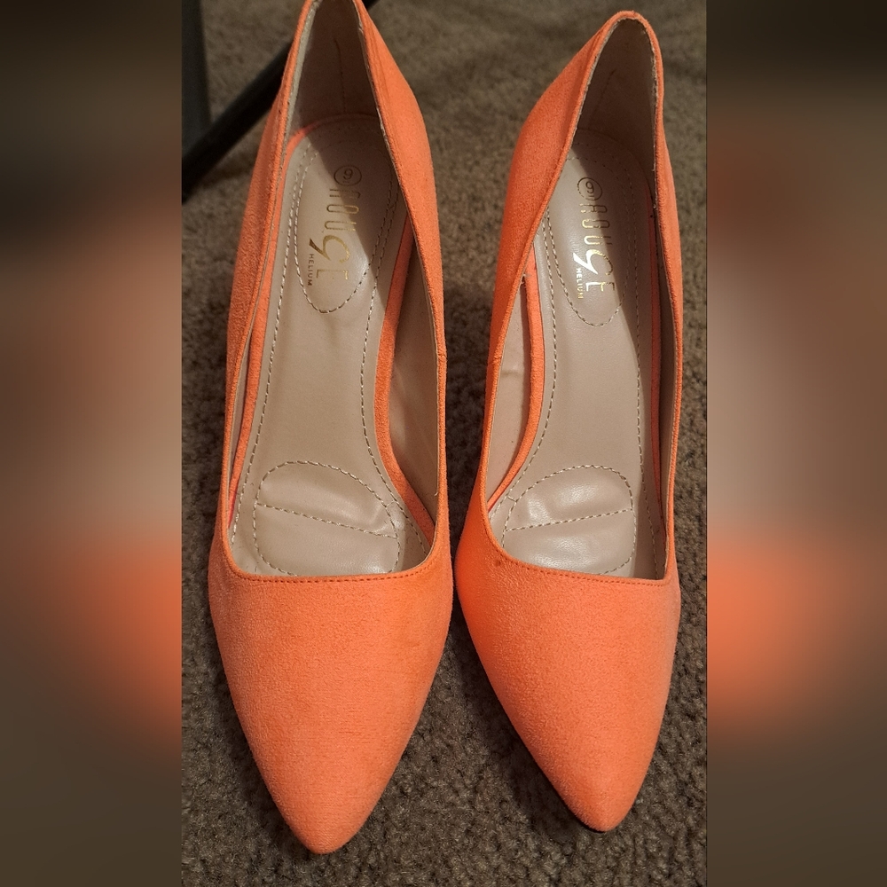 Rouge Women Heels Neon Orange